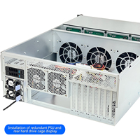 4U Server Case 24 Bay NAS-Speicher gehäuse Unterstützt redundantes EEB/EATX MB-Netzteil gehäuse mit 12-Gbit-Erweiterungs-Backplane-SFF8643