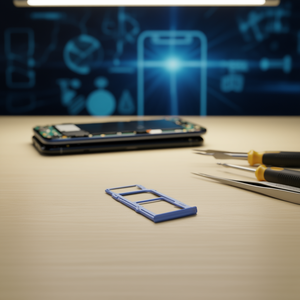 Vassoio per Scheda SIM e Micro SD Blu per Samsung Galaxy A21 2020 A215F, Parte di Ricambio - Product Image 3