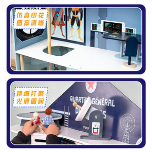 เด็กเล่นบ้านพร้อมของเล่นไม้ บ้านตุ๊กตาไม้เด็กชายและเด็กหญิง - Product Image 5