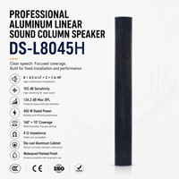 Système audio d'enceintes professionnelles étanches pour l'extérieur avec technologie Dante, impédance 4 ohms, boîtier en aluminium