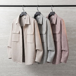 Chemise Homme Oversize Haute Qualité Ultra Extensible avec Boutons Pression et Poches à Double Rabat, en Spandex – Vente en Gros - Product Image 3