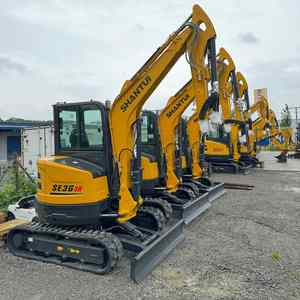 Miniexcavadora Shantui SE36SR de 3.6 Toneladas con Cola Corta, Motor Yanmar, Orugas de Goma, Máquina Compacta Lista para Enviar - Product Image 1