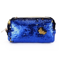 Offre Spéciale mode paillettes sirène réversible Sequin sac cosmétique pour les femmes magique pas cher Mini portefeuille avec fermeture éclair