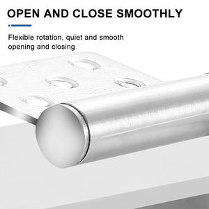 Bisagra de puerta de bandera SS 304, bisagra de puerta de bandera extraíble ajustable de dos hojas engrosada de acero inoxidable - Product Image 6