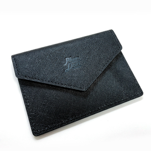 Korean Saffiano Genuine Leather MA1 Snap Card <b>Holder</b> Compact Business Card <b>Wallet</b> Scratch Resistant Wear Resistant Daily Pouch - Product Image 2