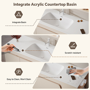 Meuble-lavabo <span class=keywords><strong>de</strong></span> <span class=keywords><strong>salle</strong></span> <span class=keywords><strong>de</strong></span> <span class=keywords><strong>bain</strong></span> moderne et minimaliste avec vasque, meuble-lavabo suspendu personnalisable avec <span class=keywords><strong>miroir</strong></span> LED intelligent, armoire <span class=keywords><strong>de</strong></span> <span class=keywords><strong>salle</strong></span> <span class=keywords><strong>de</strong></span> <span class=keywords><strong>bain</strong></span> avec vasque - Product Image 3