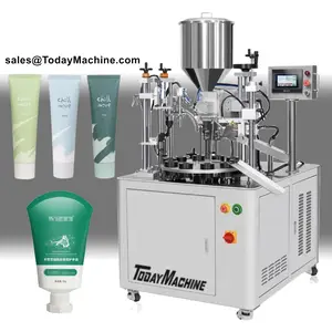 Automatic Plastic Tube Soft Aluminum Tube Cream Lotion Filling And Sealing Machine