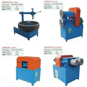 Semi-automatic waste tire recycling line /rubber powder 10-30mesh machine /used tire retreading machine