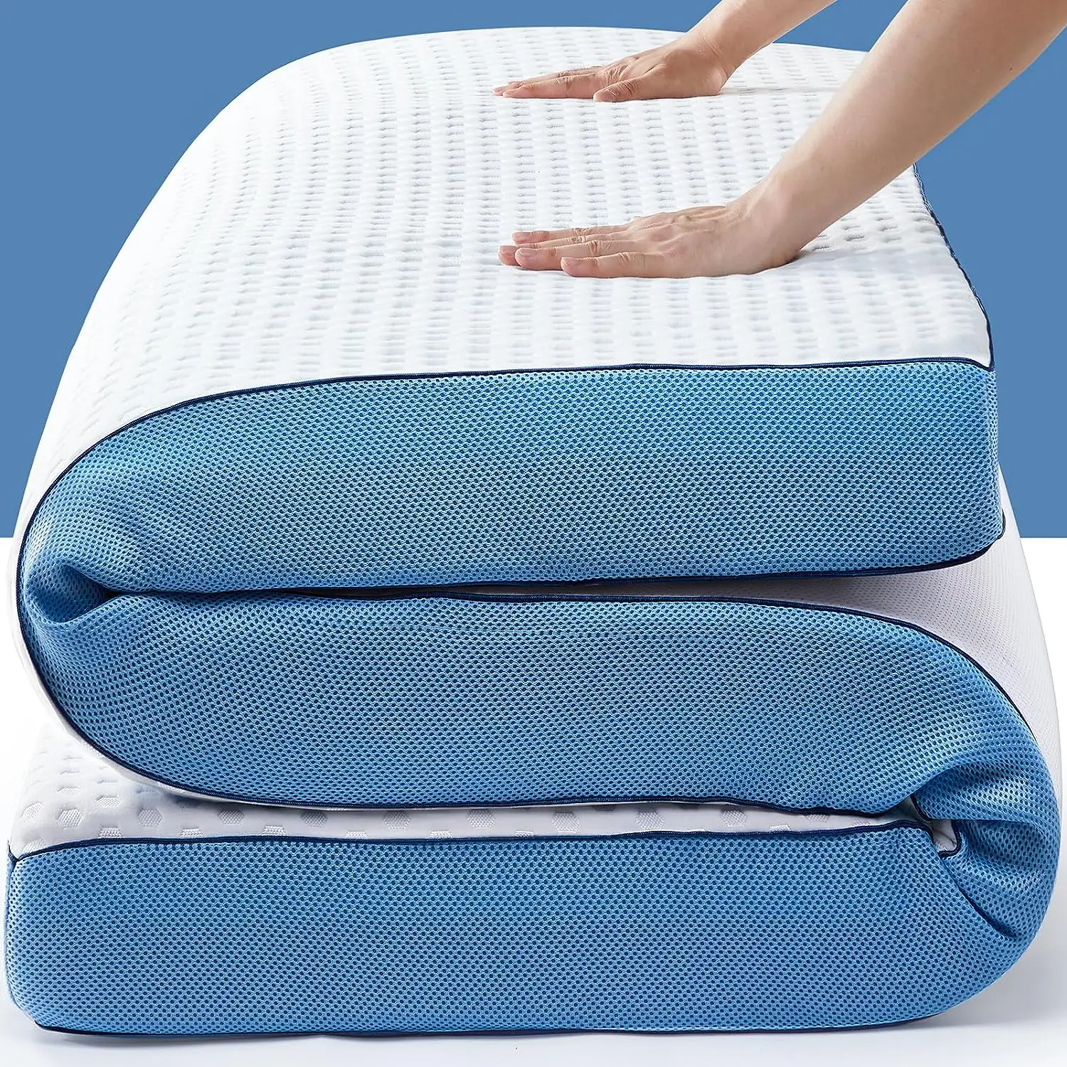 Venta caliente cama king Queen para la venta colchón de espuma viscoelástica de gel compresa