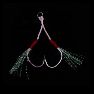 Ami da pesca TGD di alta qualità <span class=keywords><strong>Mata</strong></span> Kail Jigging Assist Hooks, doppio amo assist per jigging, per la pesca in mare - Product Image 3