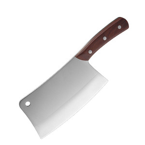 Household <b>bone</b>-chopping <b>knife</b> with wooden <b>handle</b>, stainless steel cleaver, chef's slicing <b>knife</b>, Yangjiang <b>knives</b>. - Product Image 5