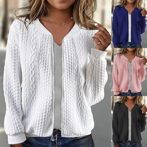 Nueva Camiseta de Béisbol para Mujer, Cómoda, Holgada, con Cuello Alto y Cierre, Ropa de Moda Femenina - Product Image 2