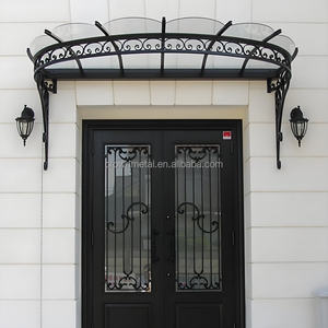 Auvent en fer pour l'extérieur, pare-soleil, protection contre la pluie et le soleil, planche de toit, fenêtre, balcon, protection contre la pluie - Product Image 3