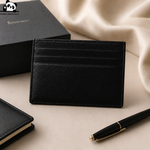 Designer Luxury Custom Logo Semi Rigid Leather Business ID Credit Card Protector Holder for <strong>Men</strong> - Product Image 1