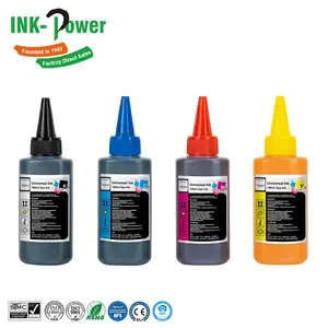 Ink-Power 100ml 500ml 1000ml 1L phổ Pigment Dye tinta Màu chai Kit Refill mực cho Epson HP anh Canon Máy in