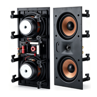 Sistema de Sonido Integrado Doble de 6 Pulgadas, Altavoz de Pared para Cine en Casa, Empotrado en Pared