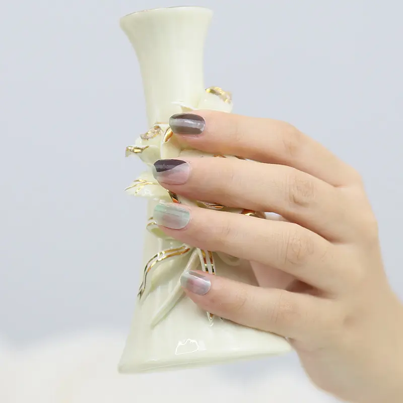 Adesivo para decoração de unha, folha de ouro adesivo não tóxico para decoração de unhas