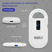 Lector de Microchip para Animales, 134.2khz, Android, Iso Fdx-b Hdx, para Ganado, Cabras, Búfalos, Escáner de Etiquetas RFID