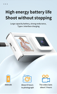 Y23 Vintage CCD Máy Ảnh Kỹ Thuật Số Phía Trước Ống Kính Phía Sau Mini Bỏ Túi Máy Ảnh HD Video Ghi Âm Ảnh Tự Sướng Gương IP CCD Ảnh Video Máy Ảnh - Product Image 5