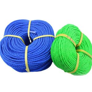 Factory High Quality 3/4 in PE Twisted <b>Fishing</b> Rope 3 Stands Polypropylene Rope <b>Floating</b> Poly Pro Cord Plastic Packing Rope - Product Image 1