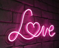 Mariage romantique nom personnalisé amour verre LED néon lettres