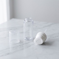 Bouteille vide transparente en mousse pour la vente en gros, 80/100/150 ml, flacon pompe moussant en plastique pour lavage du visage, emballage de soins de la peau, logo personnalisé