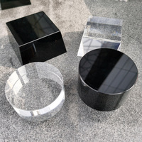 Base de trophée ronde en cristal noir K9 personnalisée, gravée à la main, pour gravure laser DIY, personnage de film ou de télévision, coffret cadeau, vente en gros d'usine