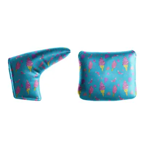 Popular Creative Pattern Golf Putter Headcover Custom Club Covers With Magnetic For Ice Cream