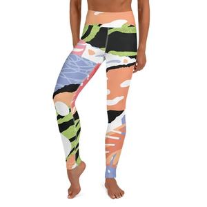 Leggings de sport/yoga imprimés pour femmes PIHA SPORTS, respirants, en polyester et élasthanne, grande taille, leggings de danse, ensemble de sublimation de haute qualité - Product Image 1