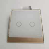 Vidrio Templado Antihuellas para Interruptor de Luz Táctil LED - Panel de Interruptor de Grado Hotelero de 86 mm