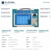Analyseur Complet CT PT ZCL-CPT1000 – Rapport de Tension/Courant, Résistance d'Enroulement, 1-5000/5A ±0.1%, Certifié CE, 8kg