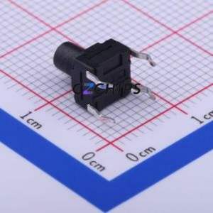 TC-FS66D-C-I Tactile Switch Through hole Component (THT)-4P,6x6mm Switch Single Pole Single Throw Round Button 2.6N Through Hole - Product Image 2