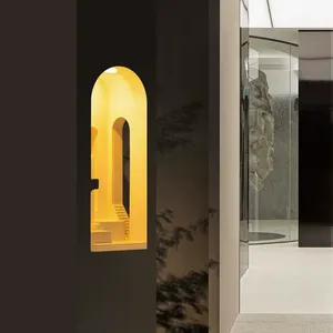 Lampada da Parete LED Intelligente - Design a Incasso in Gesso per Camera da Letto, Luminosità Regolabile, Luce Bianca Calda, Controllo App/WiFi - Product Image 3
