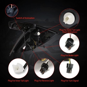 Conjunto de Luces Traseras LED DRL, Luz de Funcionamiento Dinámica + Freno + Señal de Giro para Honda Civic Type R 10th Hatchback 2018-2021 - Product Image 6