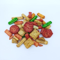 Mezcla de Galletas de Arroz al Estilo Japonés, Varias Formas y Colores, Bocadillos Salados Horneados para Venta al por Mayor