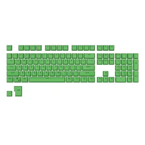 Royal Kludge Keyboard Gaming 60% Rgb Hijau 104 Tombol Keycap Teclas Personalizadas Tombol Ganda Pbt Tembakan Ganda