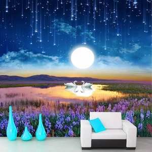 3D fantasia cielo stellato carta <span class=keywords><strong>da</strong></span> parati camera dei bambini ragazzi e ragazze camera <span class=keywords><strong>da</strong></span> letto carta <span class=keywords><strong>da</strong></span> parati tema Hotel ristorante rivestimento murale - Product Image 4