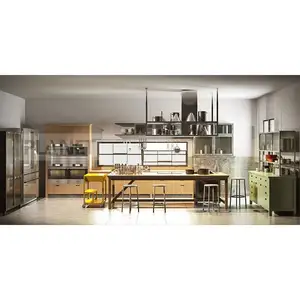 Offre spéciale Armoires de cuisine européennes prêtes à assembler Organisateur et rangement d'armoires de cuisine de qualité supérieure pour la maison