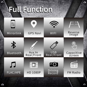 Écran tactile rabattable motorisé de 7 pouces dans l'unité de tête de tableau de bord Support de lien de miroir FM AUX USB SD autoradio - Product Image 5