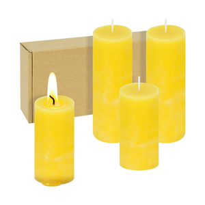 Velas <span class=keywords><strong>de</strong></span> Cera <span class=keywords><strong>de</strong></span> Abeja Natural en Forma <span class=keywords><strong>de</strong></span> Pilar, Velas 100% <span class=keywords><strong>de</strong></span> Cera <span class=keywords><strong>de</strong></span> Abeja Pura - 96 Horas <span class=keywords><strong>de</strong></span> Duración, Velas <span class=keywords><strong>de</strong></span> Cera <span class=keywords><strong>de</strong></span> Abeja sin Aroma, Aptas para el Hogar - Product Image 5