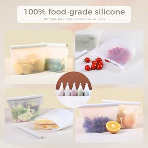 Wholesale BPA Free 240ml 360ml 500ml 1000ml Reusable Waterproof Eco Friendly Microwavable Kitchen Foldable Freshness - Product Image 3