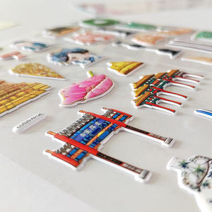 Calcomanías de Espuma con Diseño Cultural Extraíbles de Fábrica OEM, Pegatinas de Arte de Porcelana de Estilo Chino - Product Image 5