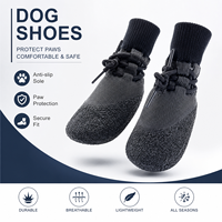 Chaussures imperméables personnalisées pour chien avec semelle antidérapante, tige en coton respirant à motif animal, écologiques pour la protection des pattes
