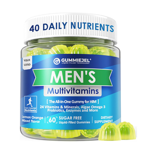 Gomitas Multivitamínicas Diarias para Hombre de Marca Privada OEM, 60 Unidades, Certificadas por GMP, Complejo de Superalimentos, Suplementos Herbales para la Energía Inmunológica - Product Image 1