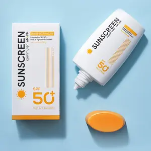 Private Label SPF 50 + Sunscreen 48g Wholesale Customized Uv Protection Face Body Refreshing Moisturizing Sun Cream & Lotion