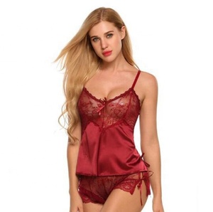 Cina all'ingrosso <span class=keywords><strong>buona</strong></span> pizzo Sexy prospettiva pigiama donna tessuto estivo - Product Image 2
