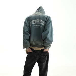 Felpa con cappuccio pesante in tessuto di alta qualità con motivo solido <span class=keywords><strong>Spider</strong></span> per Streetwear invernale - Product Image 3