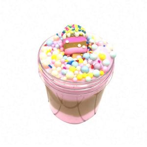 Slime Esponjoso DIY de Fábrica para Aliviar el Estrés, Juguetes de Masilla de Cristal Perfumada, Juguetes para Apretar, Rebanadas de Slime de Helado Coloridas con Chispas - Product Image 5