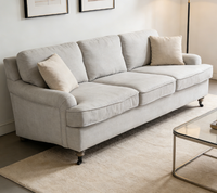 Canapé Chesterfield de style français de haute qualité, reproduction antique, avec fonction inclinable, rembourrage en éponge, pour salon, usage domestique