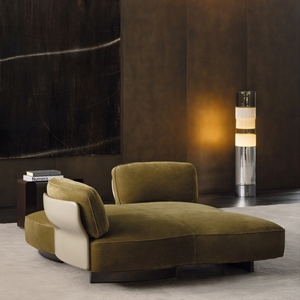 Premium Italian Design Geometric Modular <b>Sofa</b> Luxury Sectional Couch with Metal Detail <b>for</b> Hotel Lobby - Product Image 2